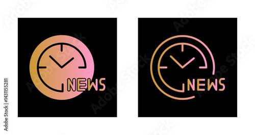 News Hour Icon Design