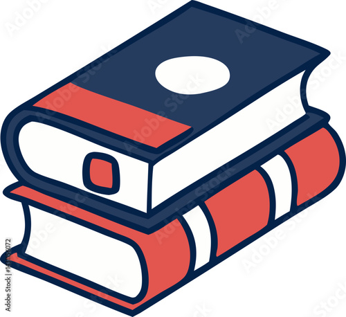 trendy book svg icon
