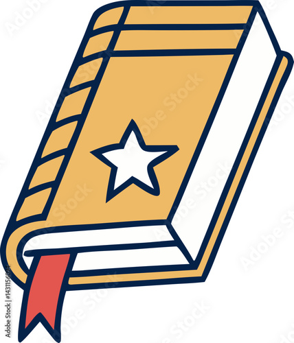 trendy book svg icon