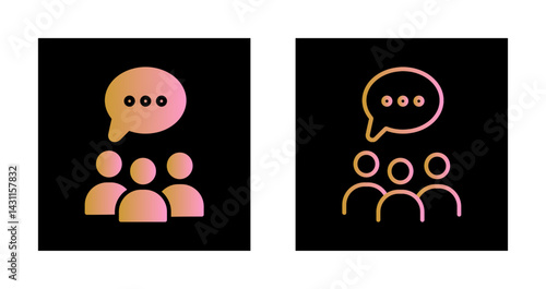 Group Chat Icon Design