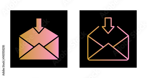 Receive Icon Icon Design