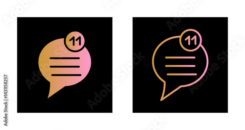 Unread Message Icon Design
