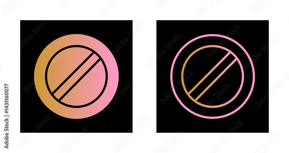 Fototapeta premium Forbidden Icon Design