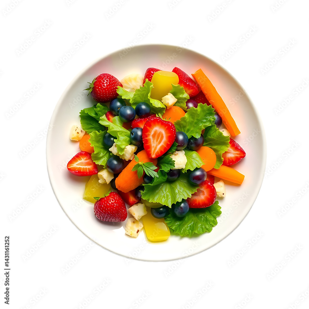 fresh vegetable salad isolated on transparent background fresh vegetable salad isolated on transparent background