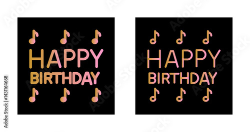 Happy Birthday Song Icon Design