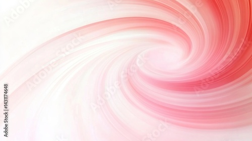 Abstract swirl design in soft pink and white.