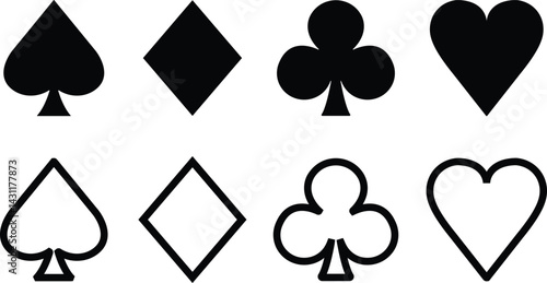 Playing Card Symbols Icon play poker games