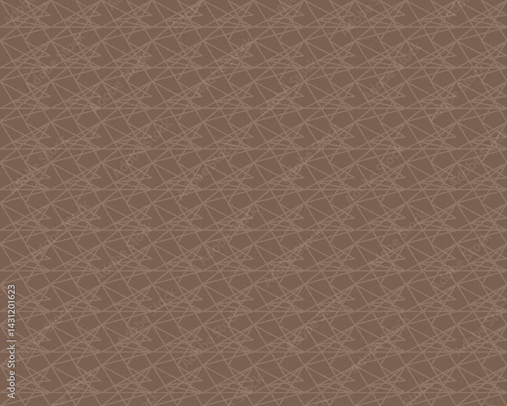Fototapeta premium Seamless vector pattern. Brown abstract background with abstract line pattern. Repeating design and suitable for wallpaper, decoration, background, paper fabric, etc.