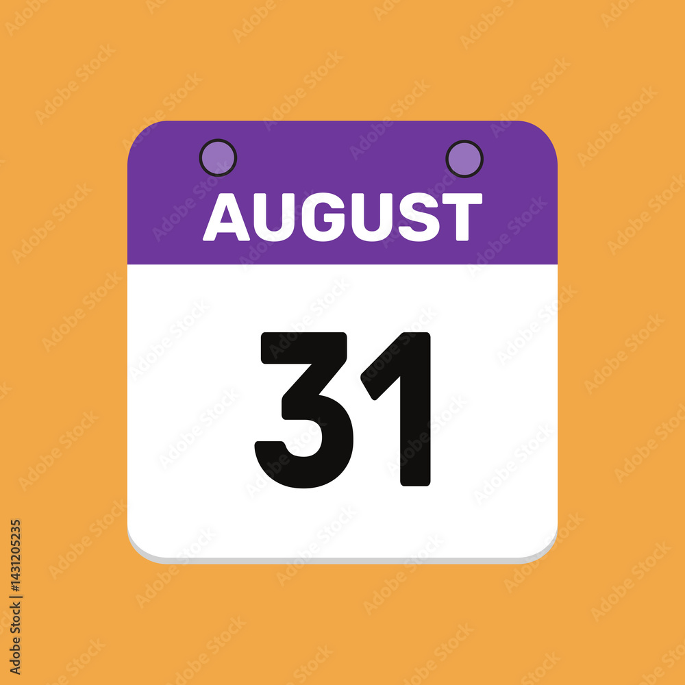 31 august calender icon text page monthly web design. 31 august calender icon text page monthly web design.