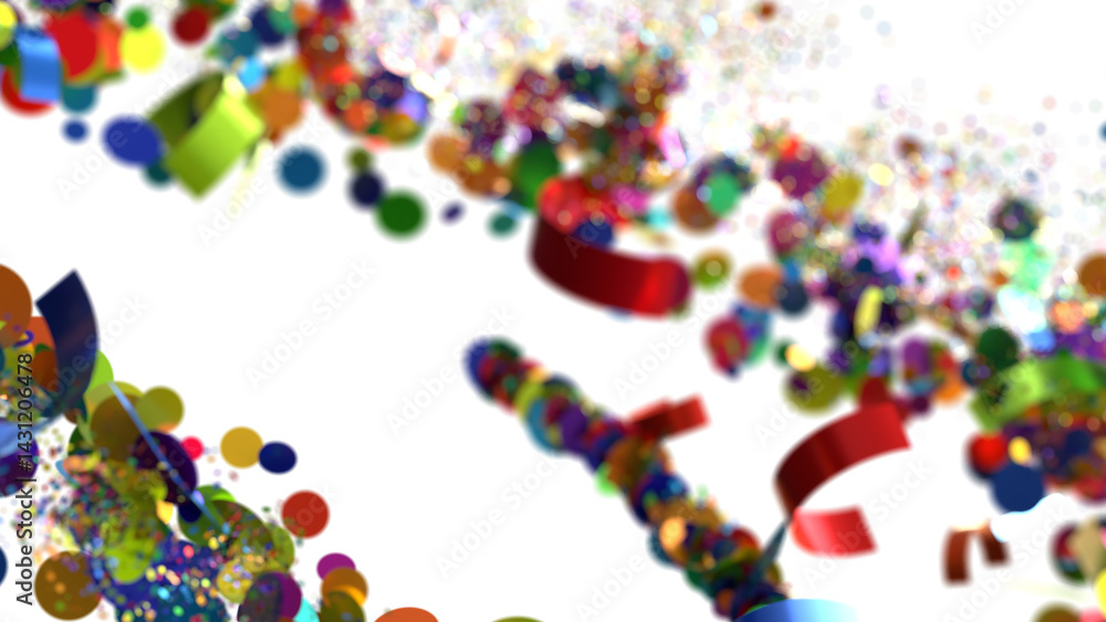Obraz premium Colorful Confetti Celebration