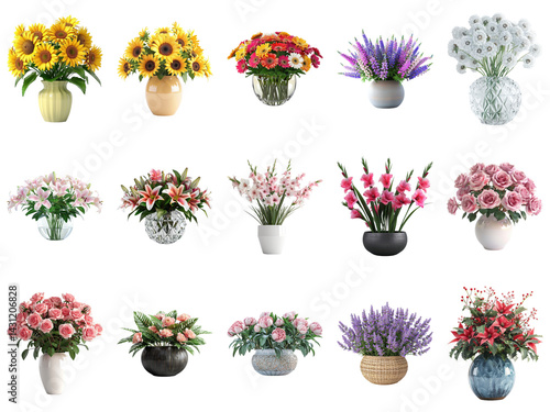 Beautiful Flower Arrangements in Vases