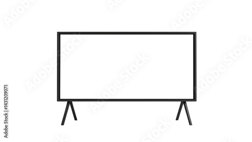 Modern Billboard Sign with Blank Screen – Template for Marketing and Promotions

