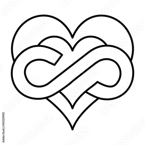 Eternal Love vector, pixel perfect, illustrator file 
