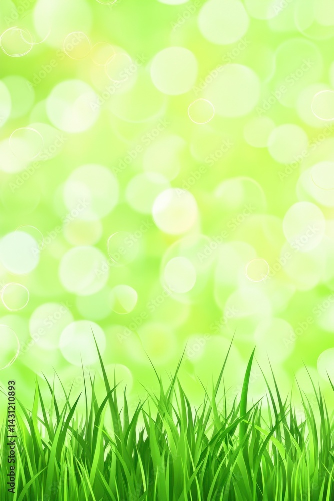 Lush green grass against a vibrant bokeh background creating a serene spring mood nature freshness growth bright light peaceful Lush green grass against a vibrant bokeh background creating a serene spring mood nature freshness growth bright light peaceful