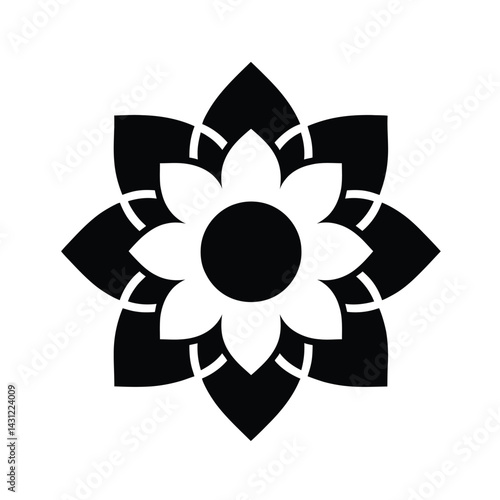 A lone flower in full silhouette, evoking peace and introspection.21