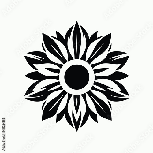 A lone flower in full silhouette, evoking peace and introspection.11