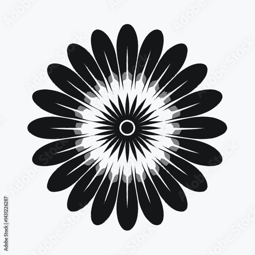 A lone flower in full silhouette, evoking peace and introspection.7
