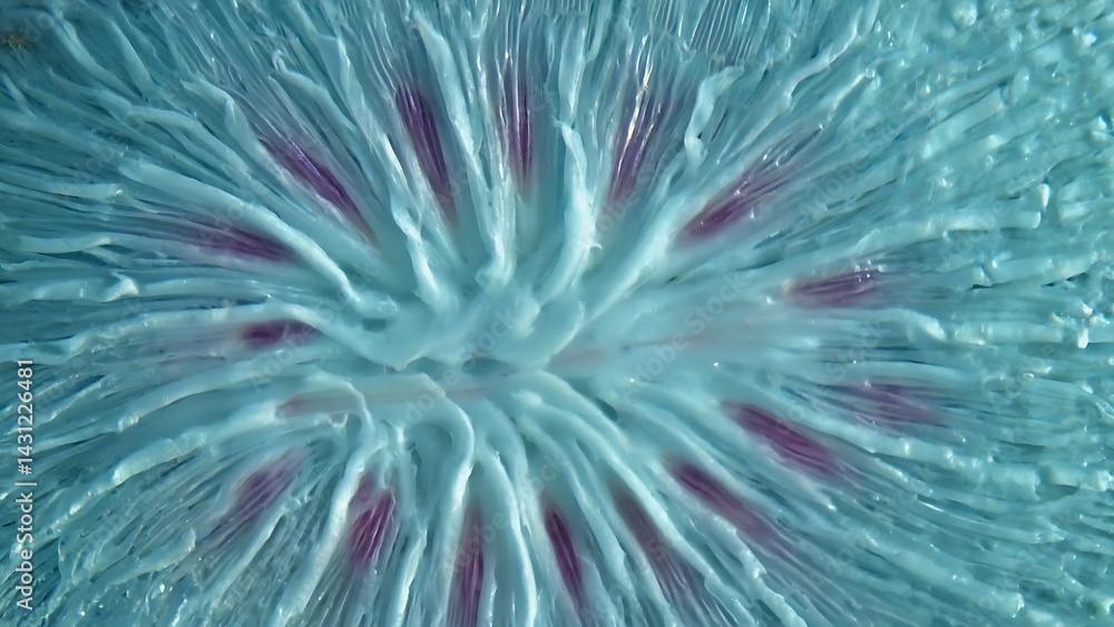 Fototapeta premium Underside of a mushroom cap