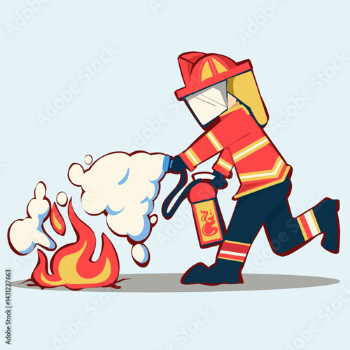 a firefighter provides education when a fire occurs