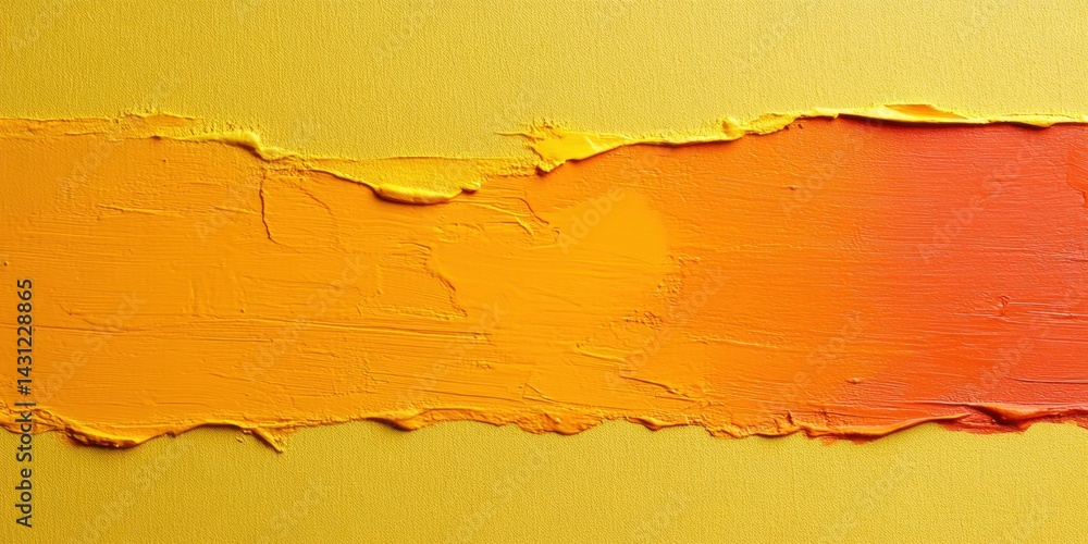 Vibrant orange and yellow acrylic paint texture on canvas showcasing a bold color blend Vibrant orange and yellow acrylic paint texture on canvas showcasing a bold color blend