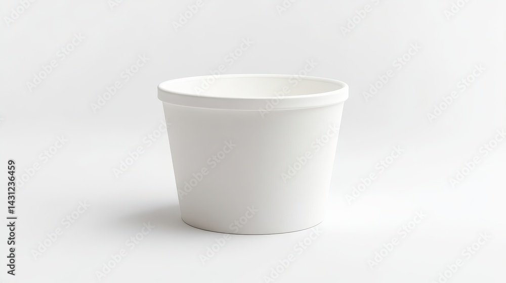 A stunning image of white blank popcorn bucket for placing your graphics, Packaging template mockup isolated on white background. A stunning image of white blank popcorn bucket for placing your graphics, Packaging template mockup isolated on white background.