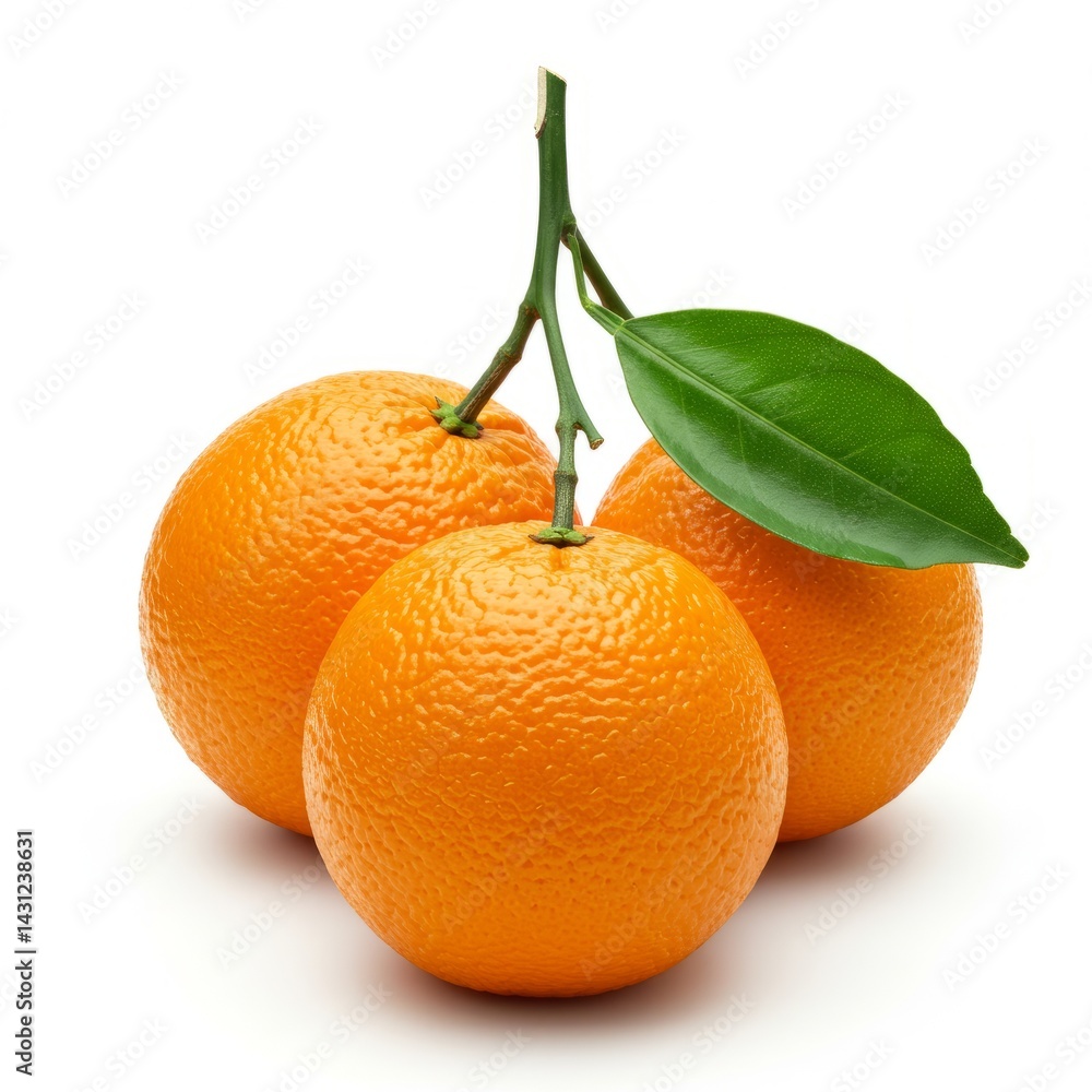 orange with leaf isolated orange with leaf isolated