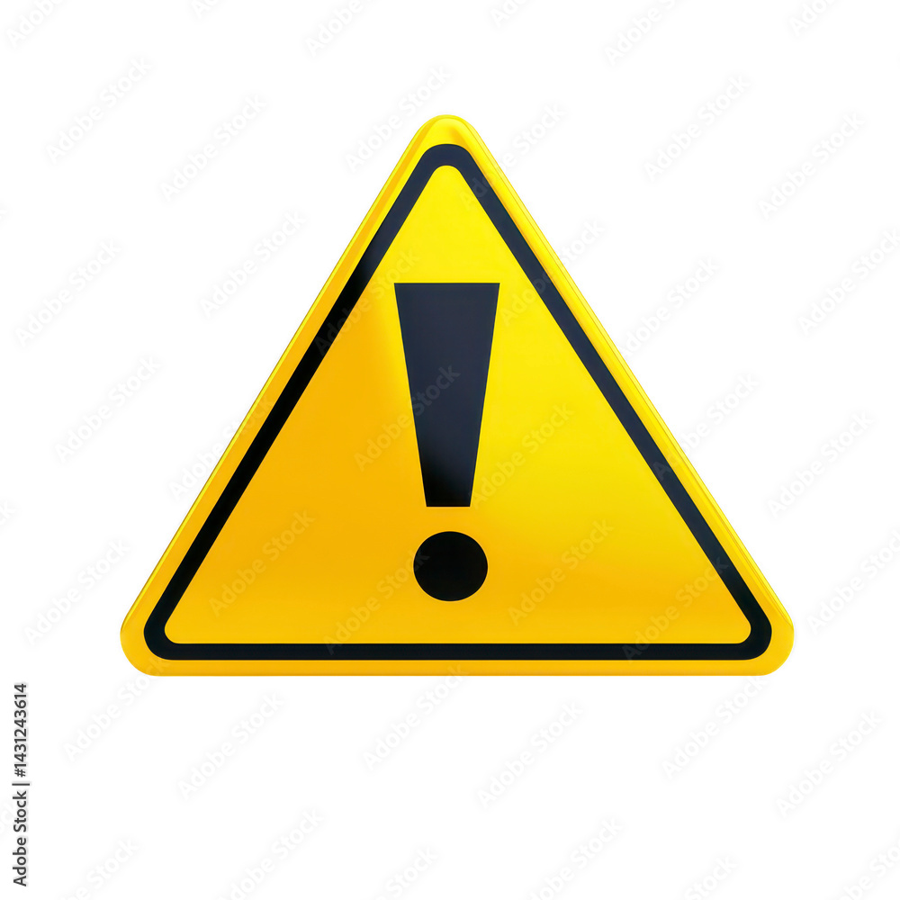 yellow triangular warning sign with bold black exclamation mark in center, symbolizing caution or alert. sign is commonly used to indicate potential hazards or important notices yellow triangular warning sign with bold black exclamation mark in center, symbolizing caution or alert. sign is commonly used to indicate potential hazards or important notices