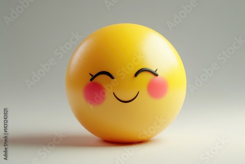 Wallpaper Mural Cheerful, rounded, digital emoticon character. Torontodigital.ca