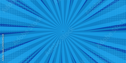 blue comic background zoom vector free