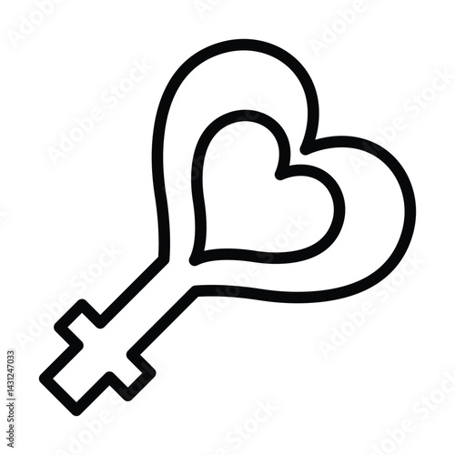 Genders Heart vector, pixel perfect, illustrator file 
