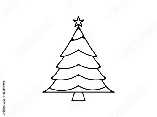 Obraz na płótnie A vector graphic showcasing stylized Christmas trees. Christmas tree silhouettes, perfect for holiday designs. w salonie