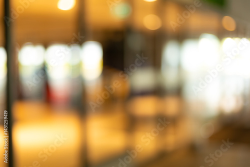 Wallpaper Mural Background, texture, blurred background inside the shopping mall,Background concept, pattern bokeh bright image at room, store, cafe, for use as a background design. Torontodigital.ca
