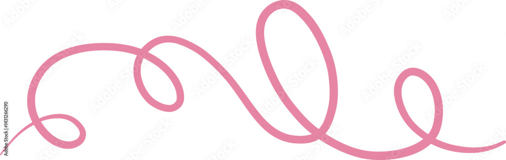 Double looping line swirl design Double looping line swirl design