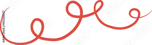 Modern abstract looping swirl