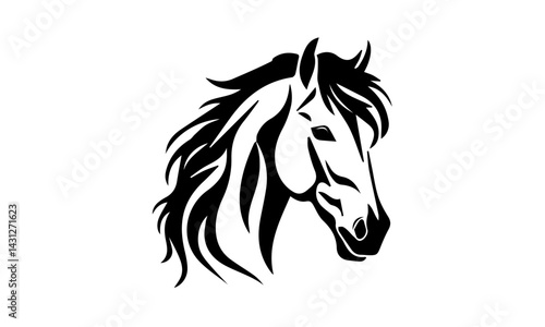 horse head silhouette