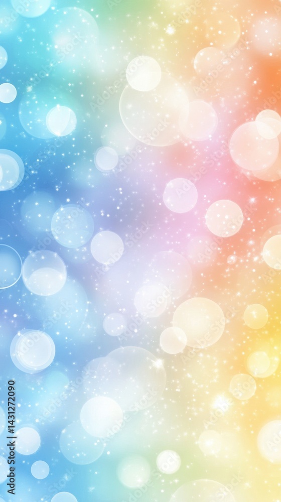 Ethereal rainbow gradient background with sparkling bokeh lights creating a magical and dreamy atmosphere perfect for festive designs and celebrations Ethereal rainbow gradient background with sparkling bokeh lights creating a magical and dreamy atmosphere perfect for festive designs and celebrations