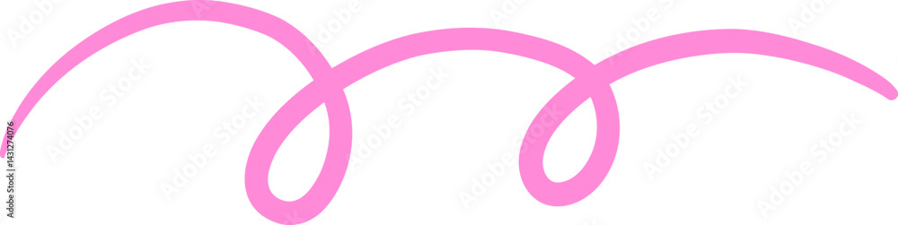 Wavy Loop Line for Abstract and Artistic Projects Wavy Loop Line for Abstract and Artistic Projects