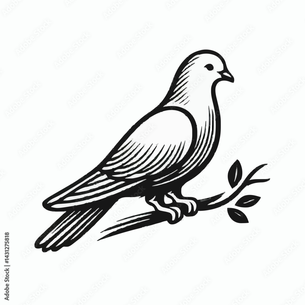 Fototapeta premium The beauty of peace dove 