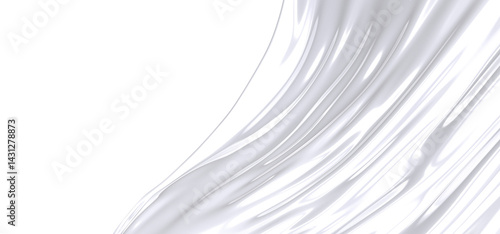 A close-up of a white fabri...