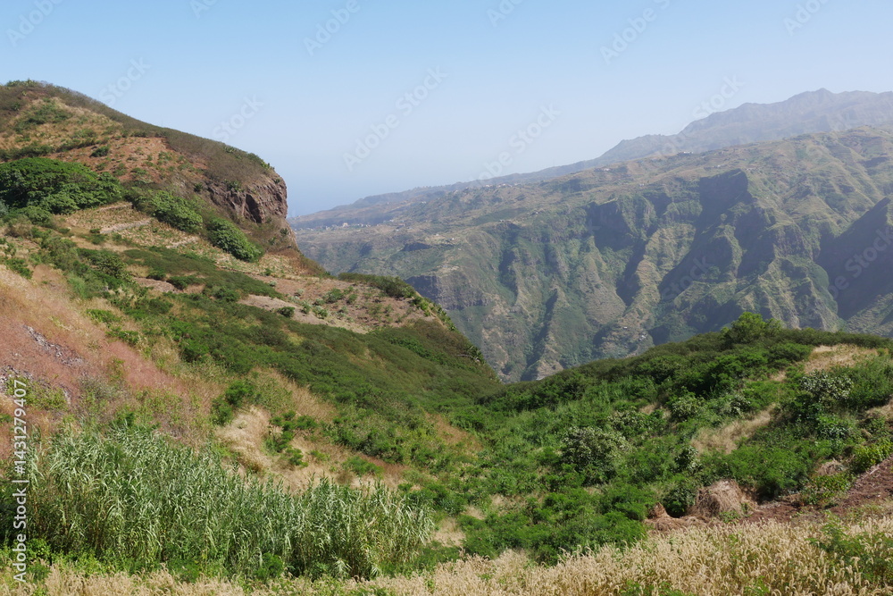 Naklejka premium Berglandschaft auf Santo Antão Kap Verde