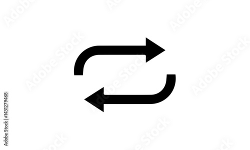 repost arrow isolated on white
