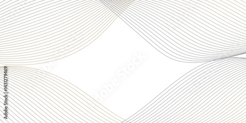Abstract Vector Composition of Wave Lines on Transparent Background – Ideal for High-Tech Communication Designs, Big Data Reports, Research Presentations, and Business Technology Collateral