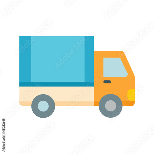 Delivery Truck Icon: Shipping, Transportation, Logistics, and Freight Vector