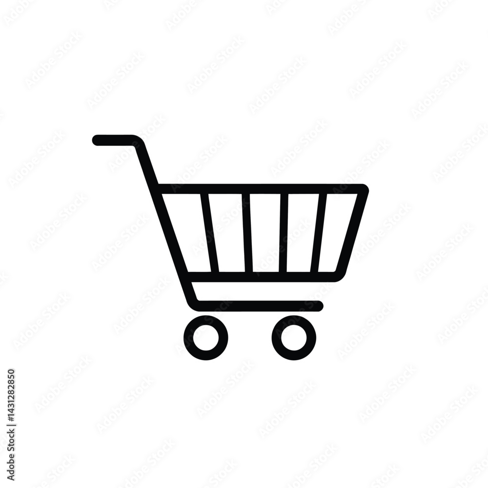 Shopping cart icon vector illustration for ecommerce retail store and online shop marketplace design Shopping cart icon vector illustration for ecommerce retail store and online shop marketplace design