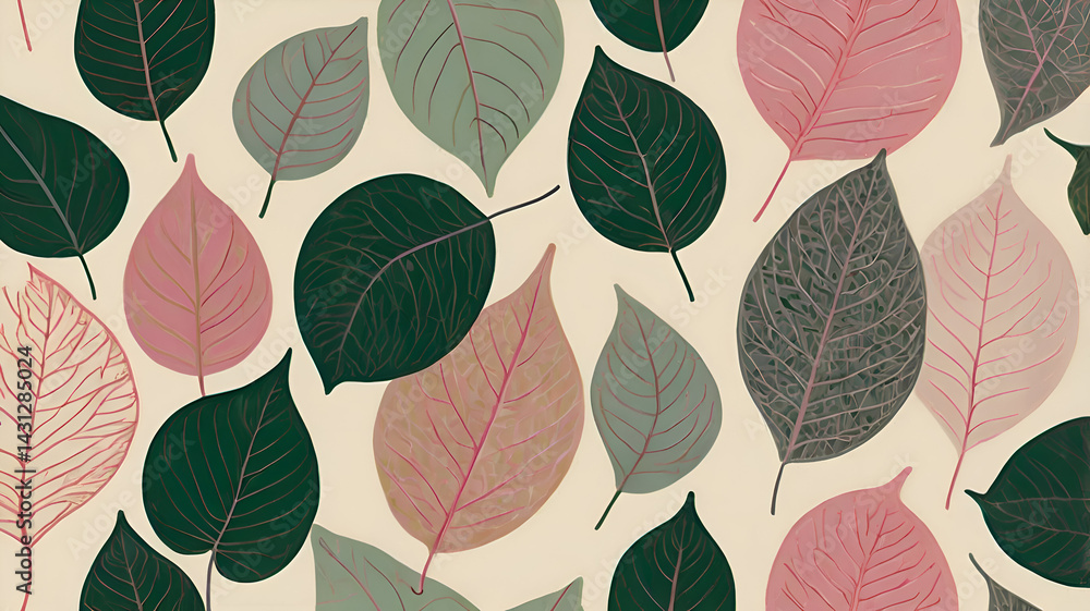 seamless floral pattern, seamless pattern with leaves seamless floral pattern, seamless pattern with leaves