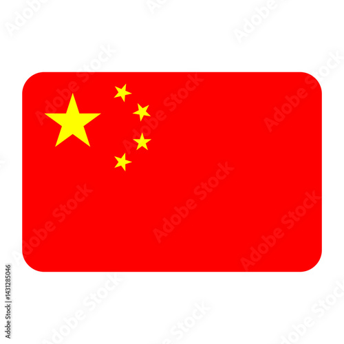 china flag with transparent background