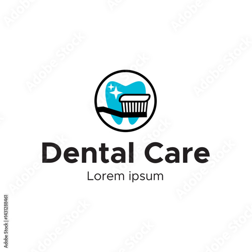 Dental Care Logo Template Design Vector.
