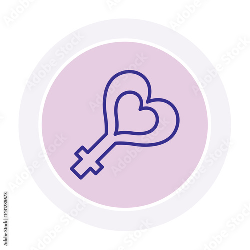 Genders Heart vector, pixel perfect, illustrator file 
