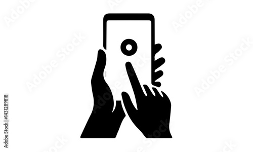 hand holding smartphone