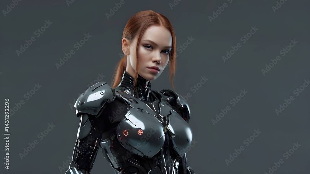 Naklejka premium fashion model posing in studio